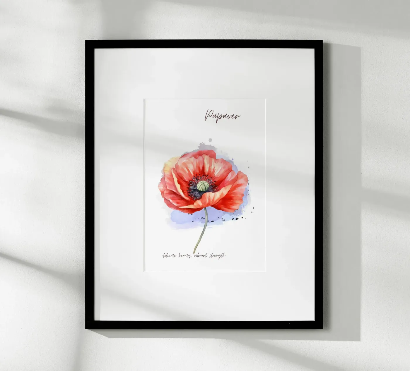 Mohn Poster von Simplicity