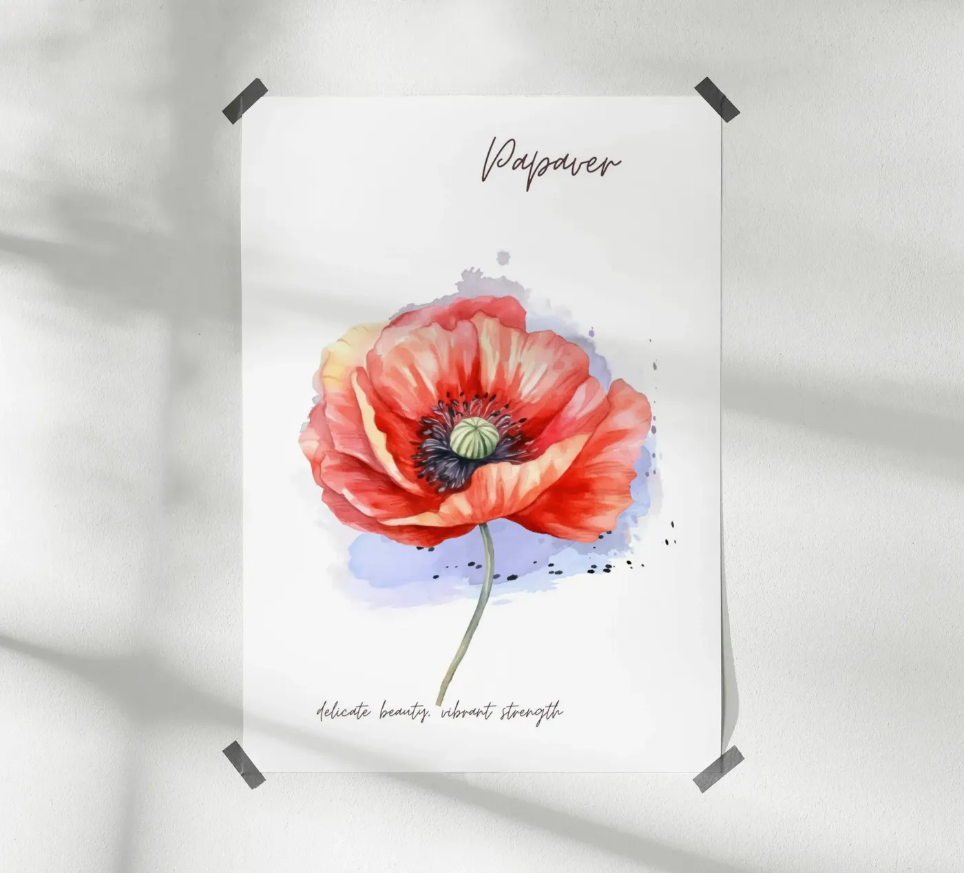 Mohn Poster von Simplicity