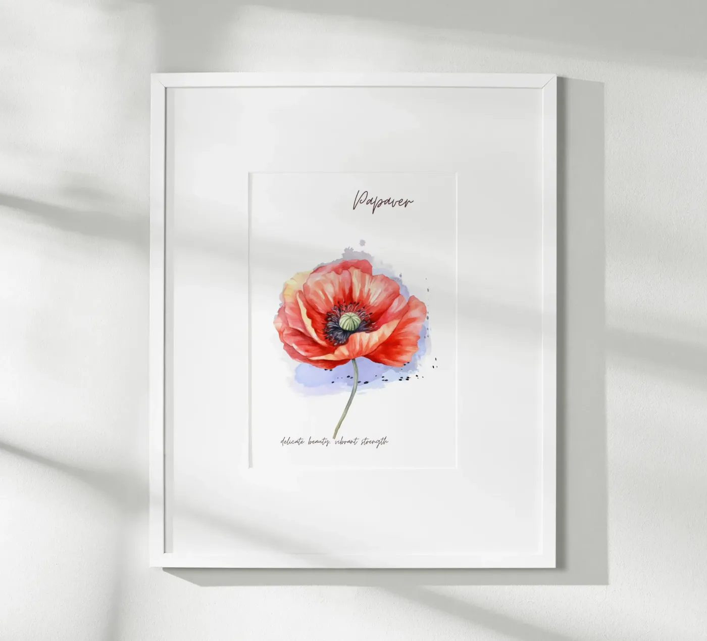 Mohn Poster von Simplicity