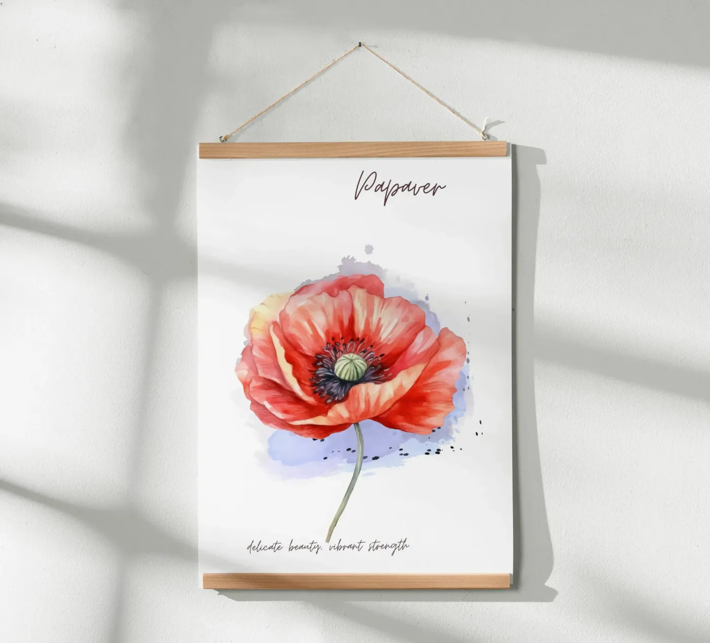 Mohn Poster von Simplicity