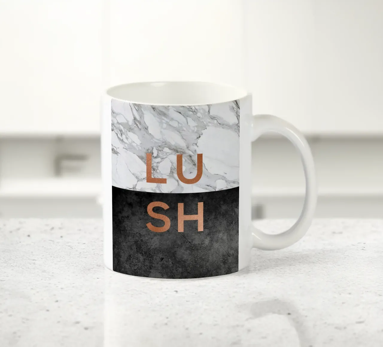 Citazione di marmo lussureggiante tazza in ceramica da Orara Studio