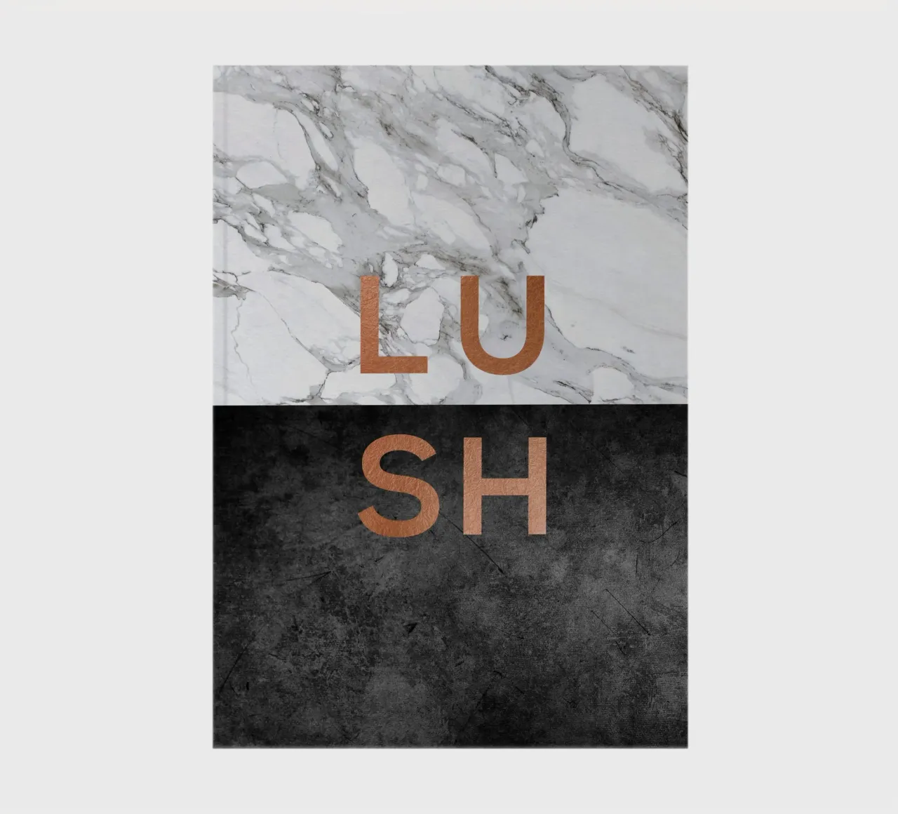 Lush Marble Quote notebook by Orara Studio