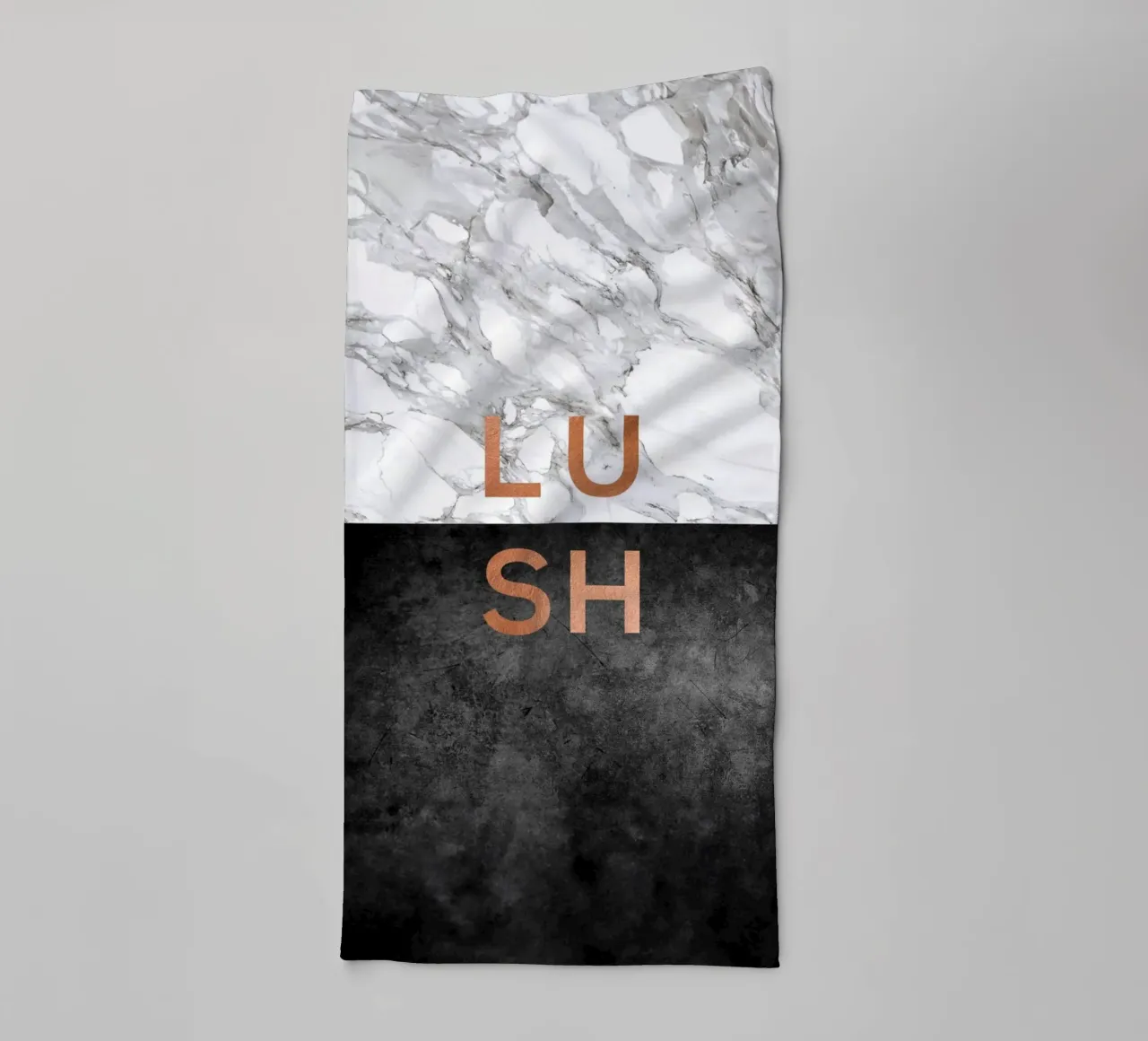 Lush Marble Quote towel by Orara Studio