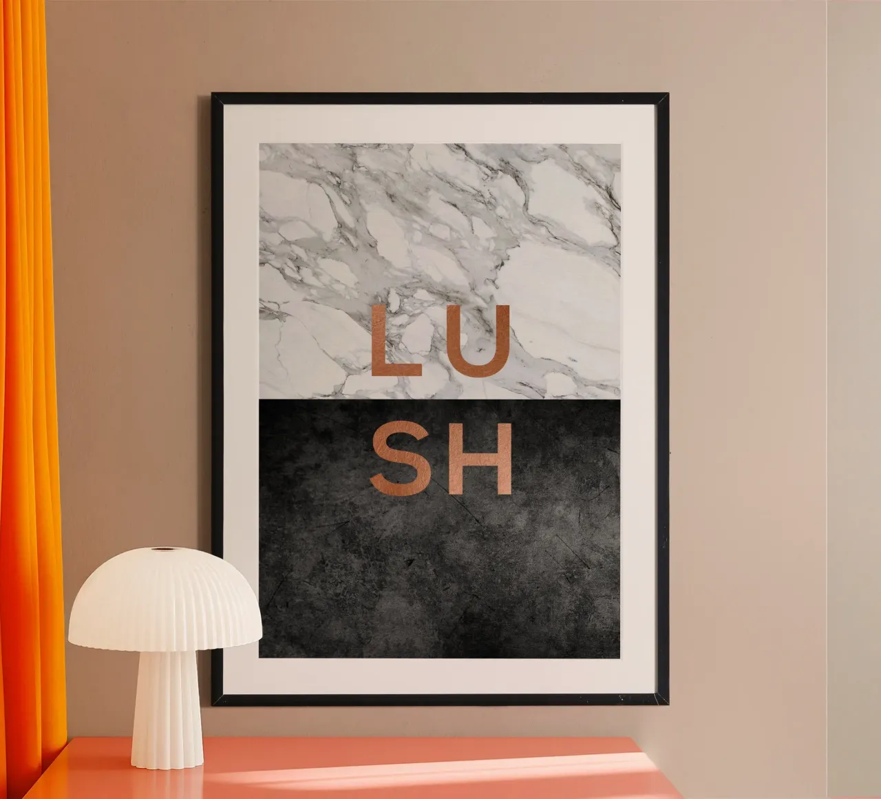 Lush Marble Quote poster by Orara Studio