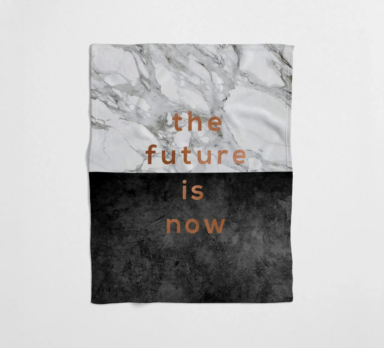 Il futuro è adesso coperta in pile da Orara Studio