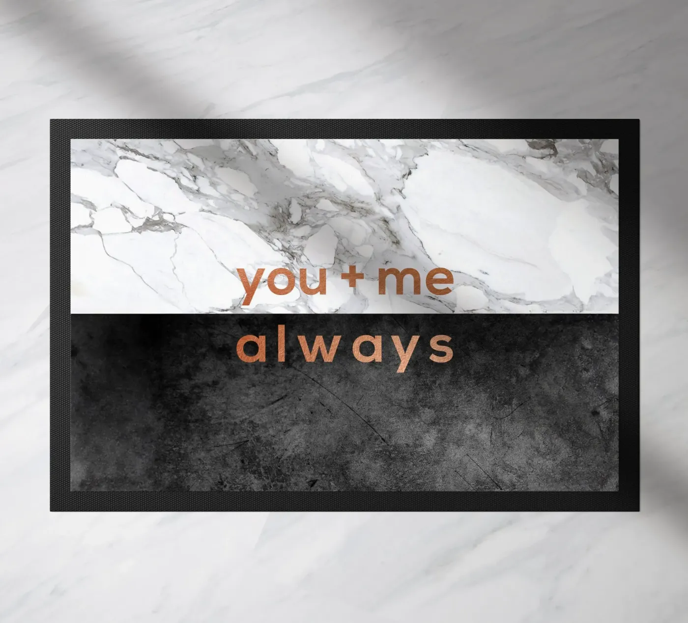 You & Me Always paillasson de Orara Studio