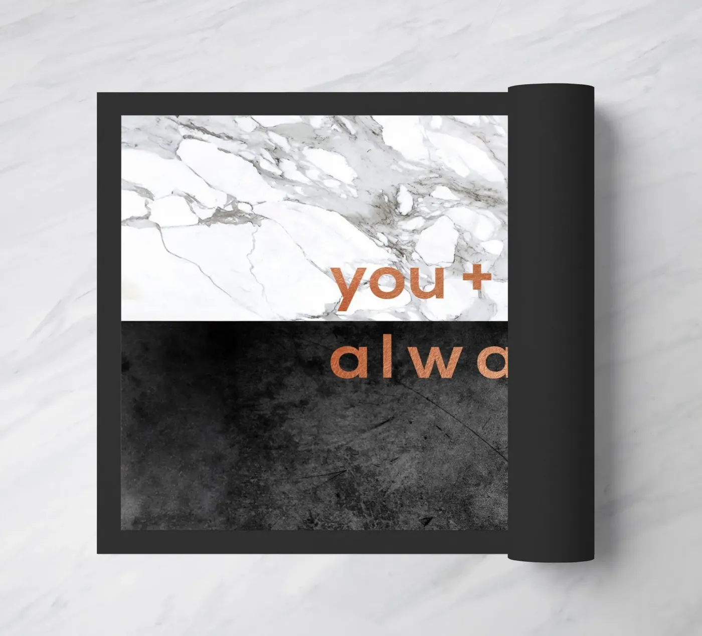 You & Me Always paillasson de Orara Studio