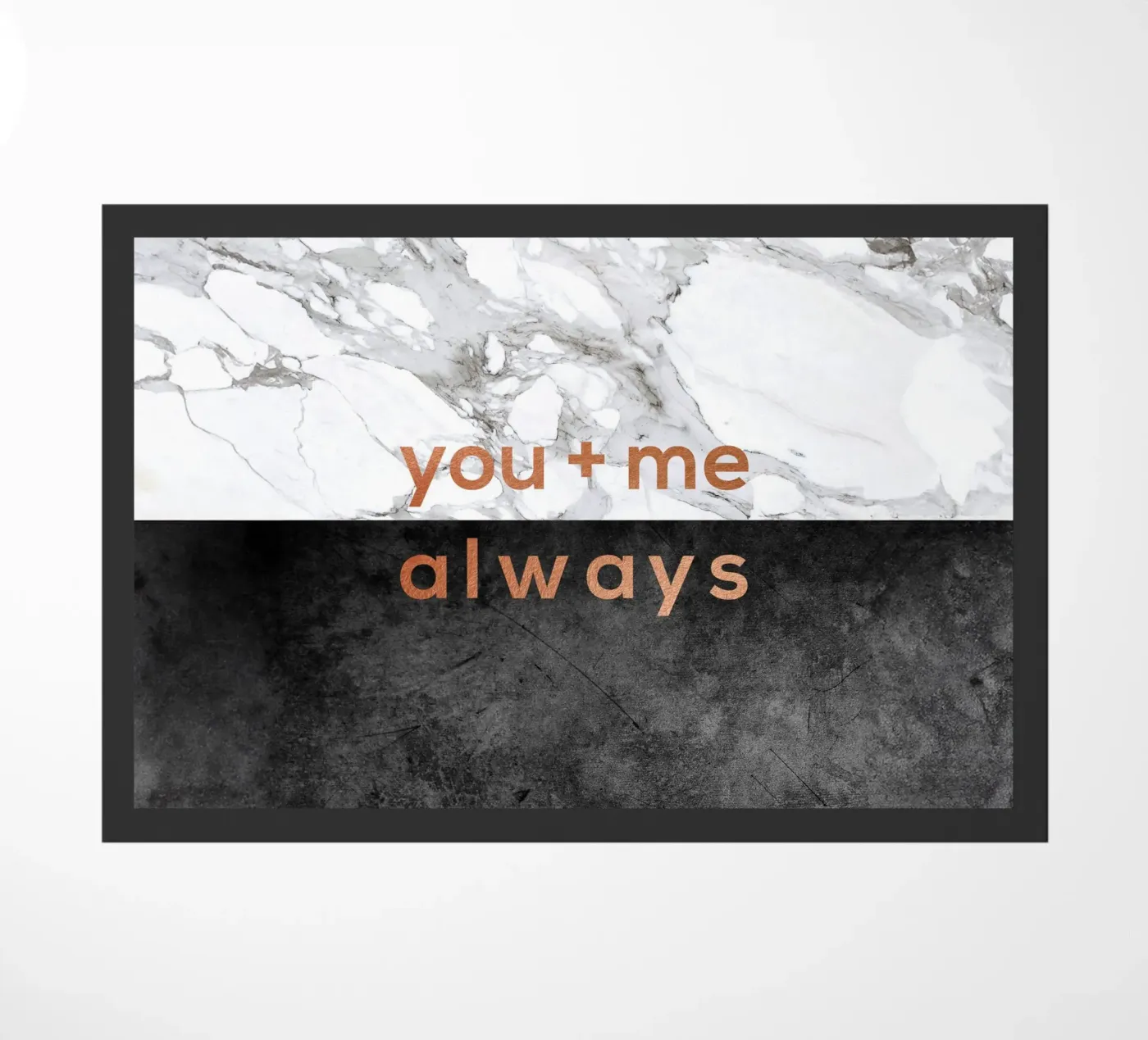 You & Me Always paillasson de Orara Studio