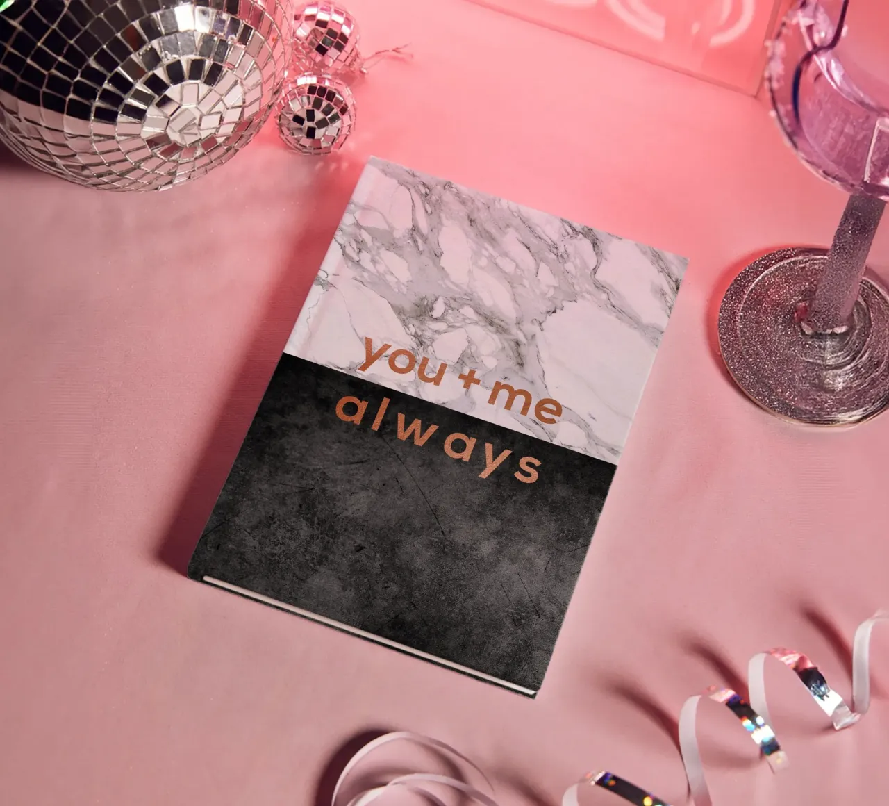You & Me Always notebook by Orara Studio