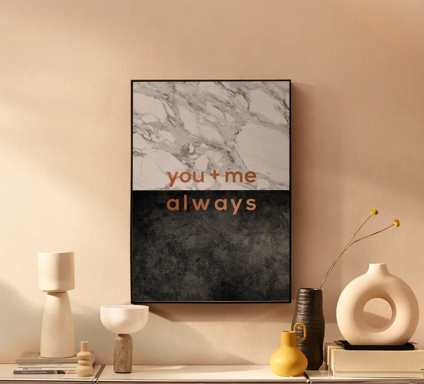 You & Me Always plexiglas de Orara Studio