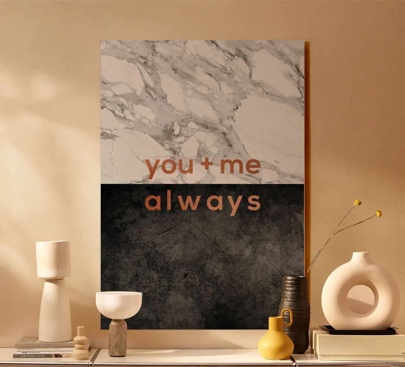 You & Me Always plexiglas de Orara Studio