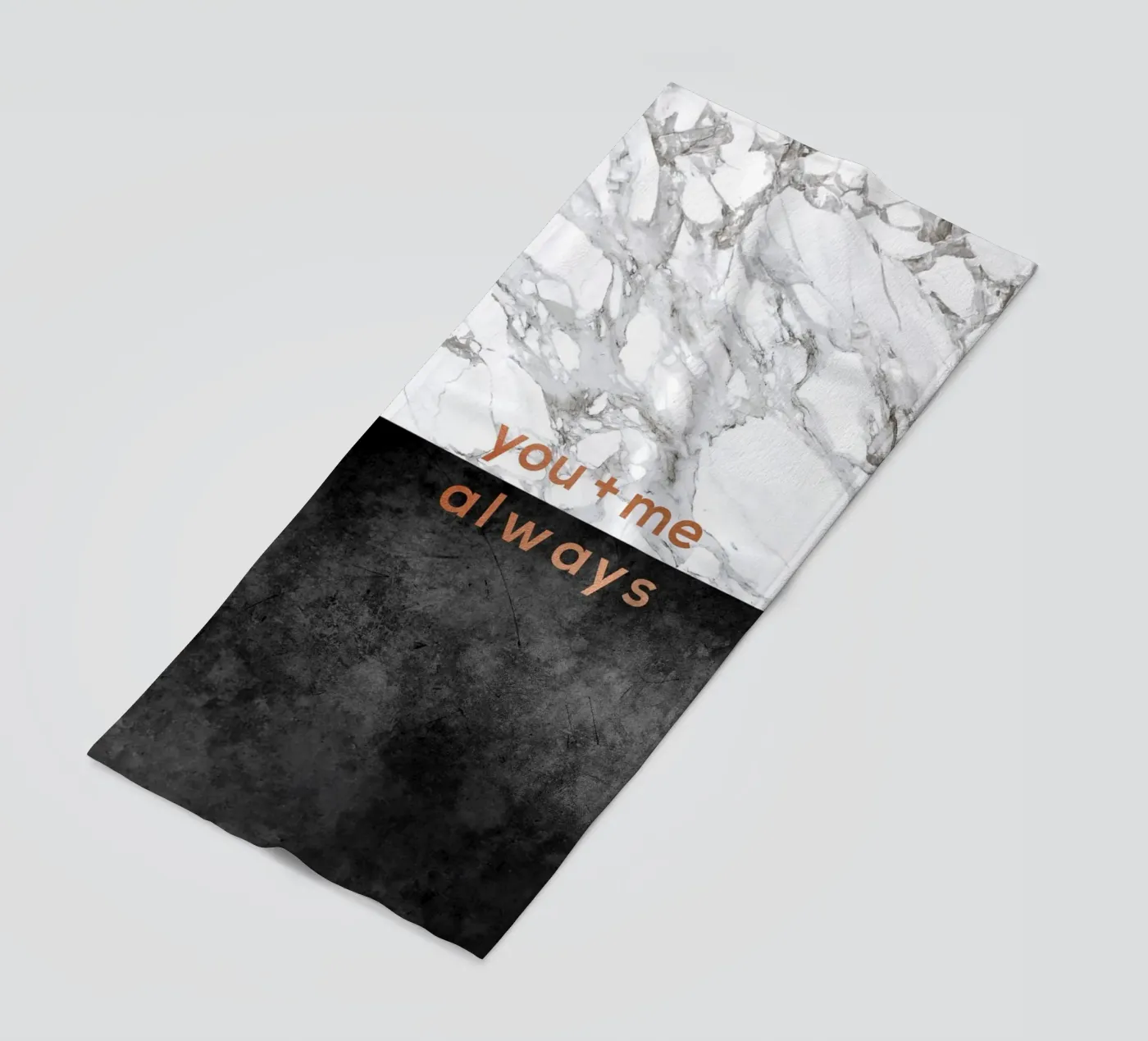 You & Me Always beach towel by Orara Studio