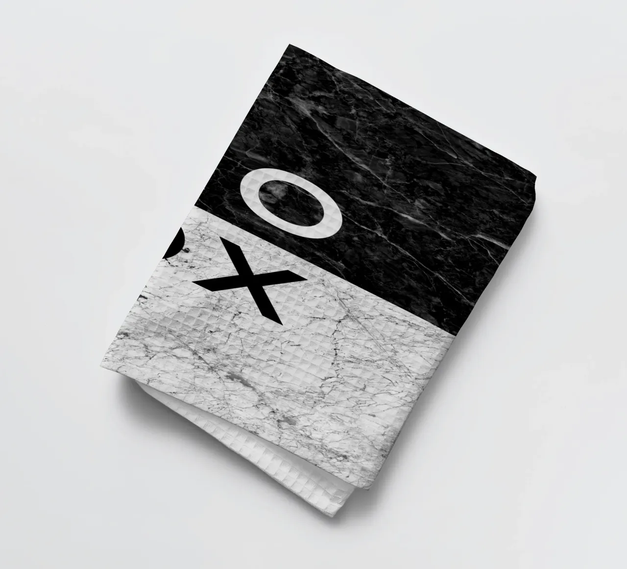 XOXO Marble Quote tea towel by Orara Studio