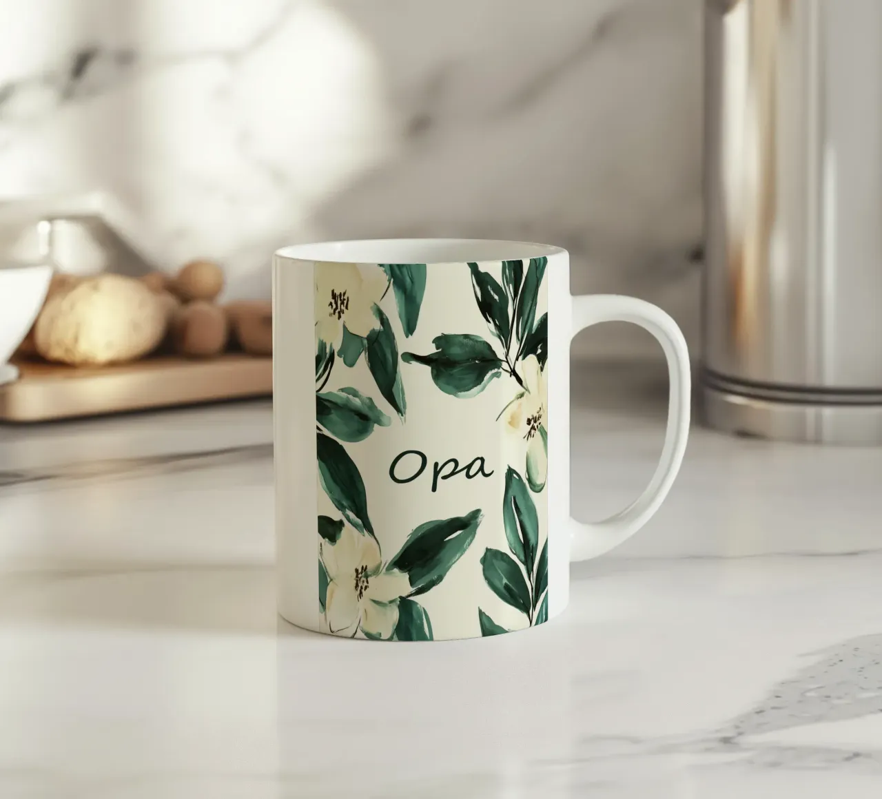 Opa ceramic mug by treechild