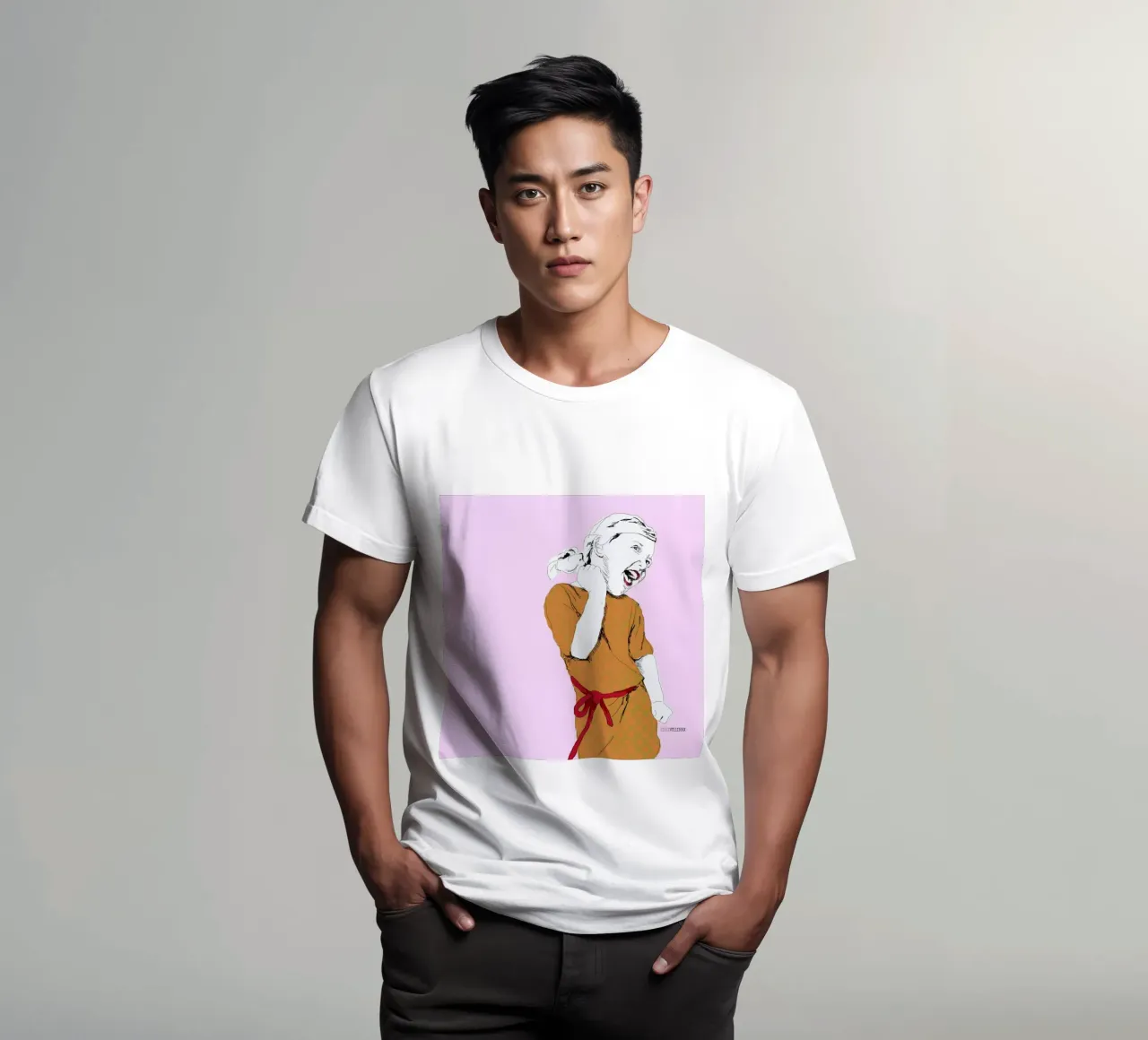 Happy Girl t-shirt by La Belette Rose