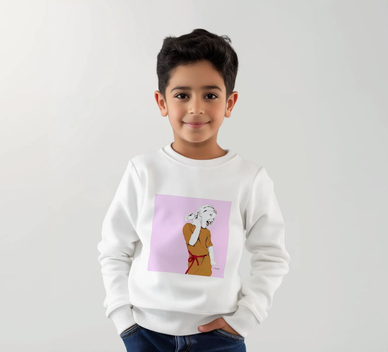 Happy Girl sudadera para niño de La Belette Rose