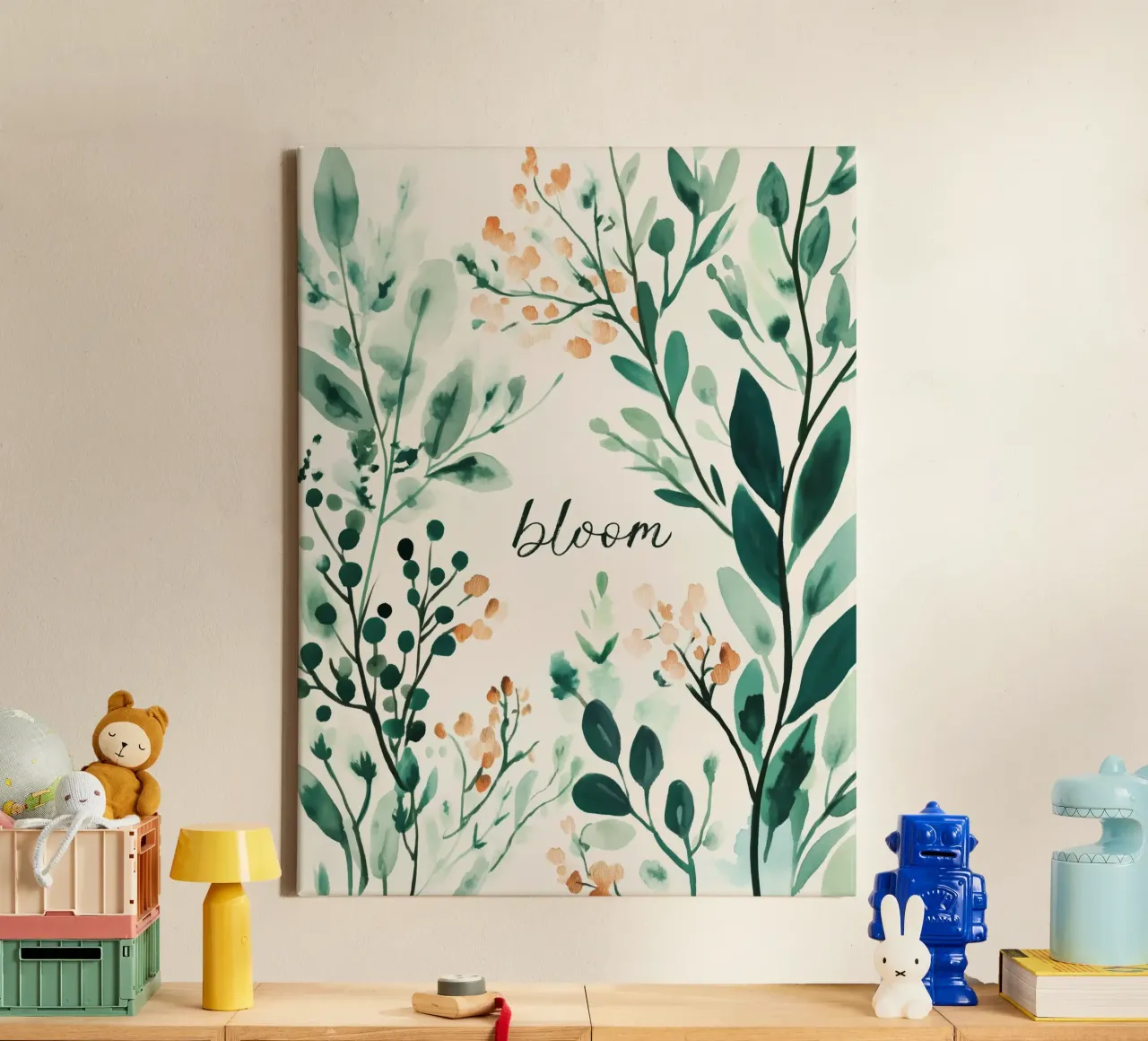 Bloom tela con Cornice a cassetta da treechild