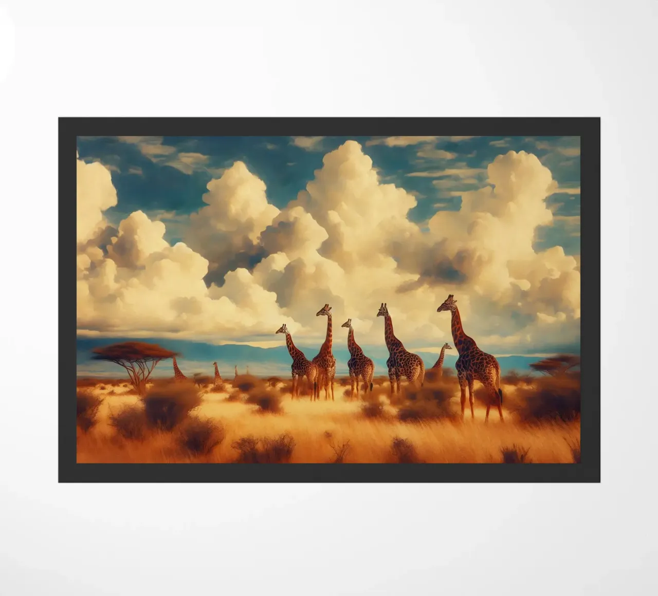 GIRAFE doormat by RUBIANT ART