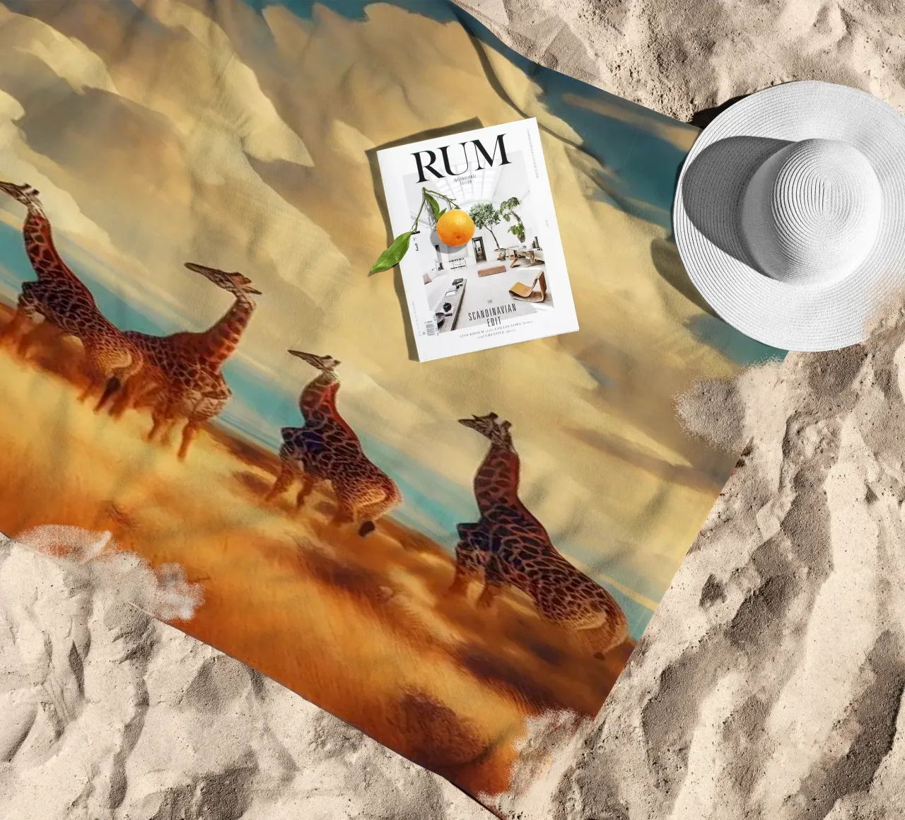 GIRAFE telo mare da RUBIANT ART