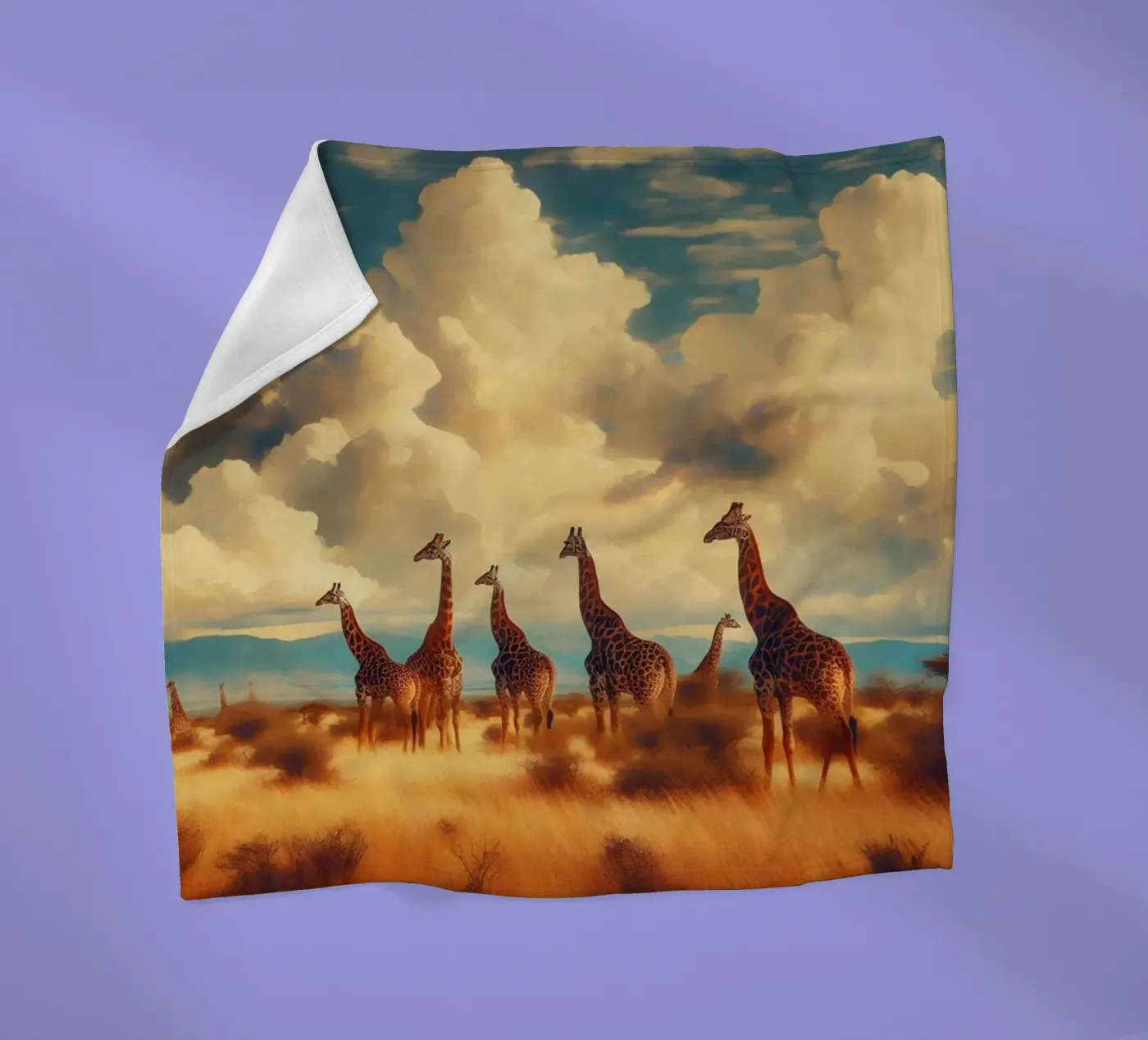 GIRAFE coperta in pile da RUBIANT ART