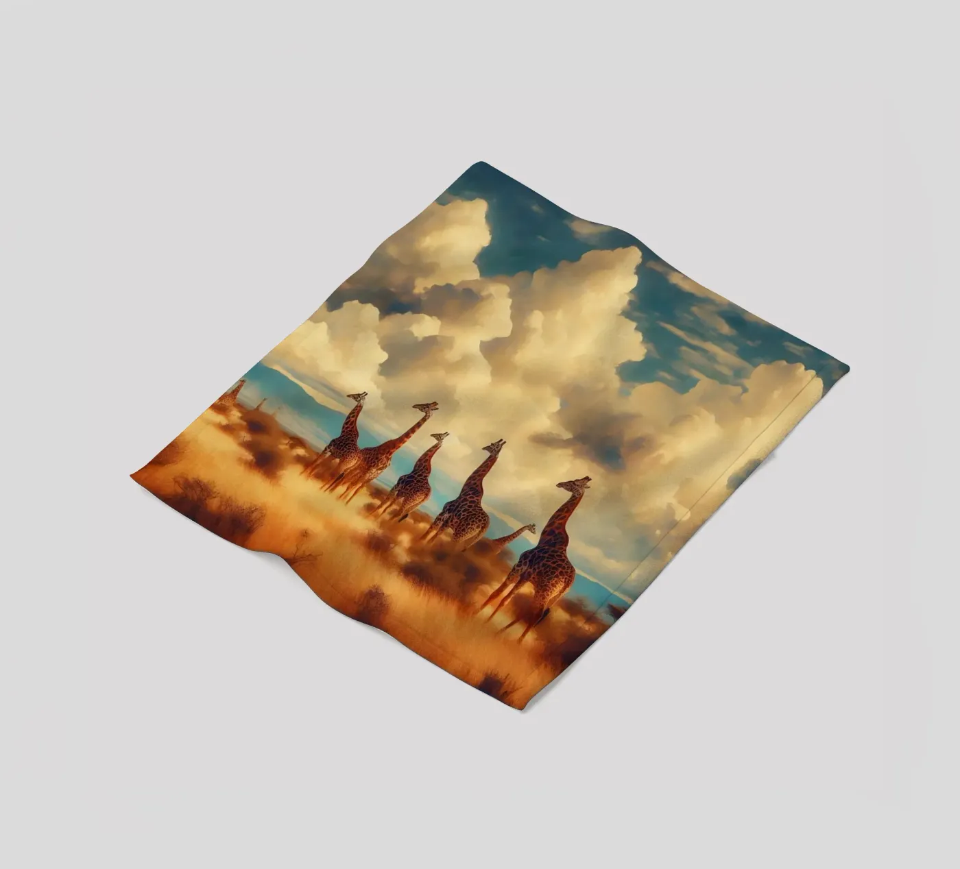 GIRAFE coperta in pile da RUBIANT ART