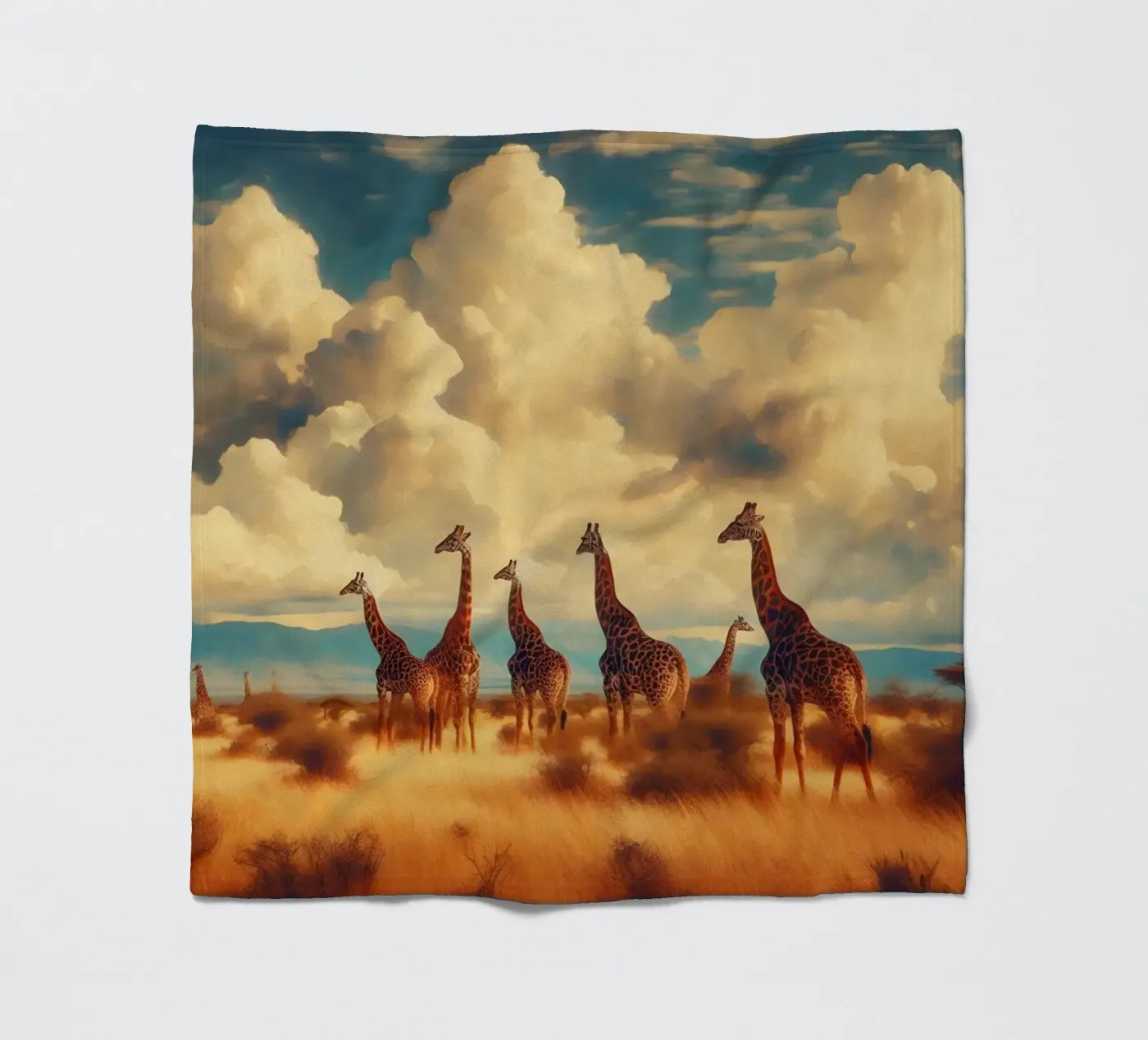 GIRAFE coperta in pile da RUBIANT ART