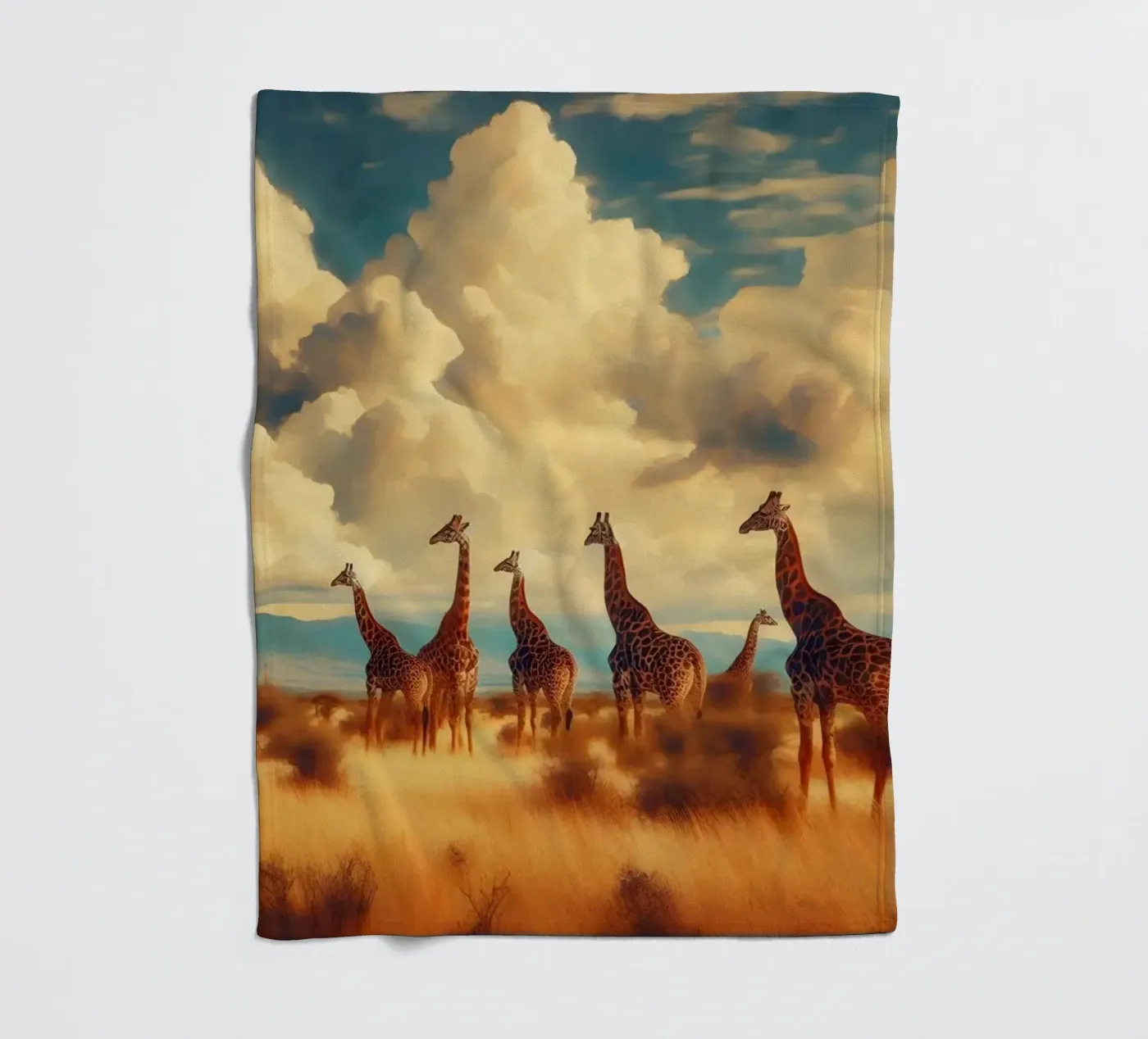 GIRAFE coperta in pile da RUBIANT ART