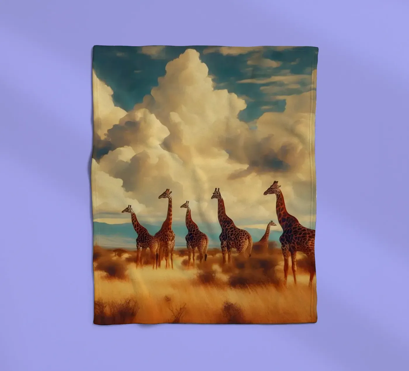GIRAFE Fleecedecke von RUBIANT ART