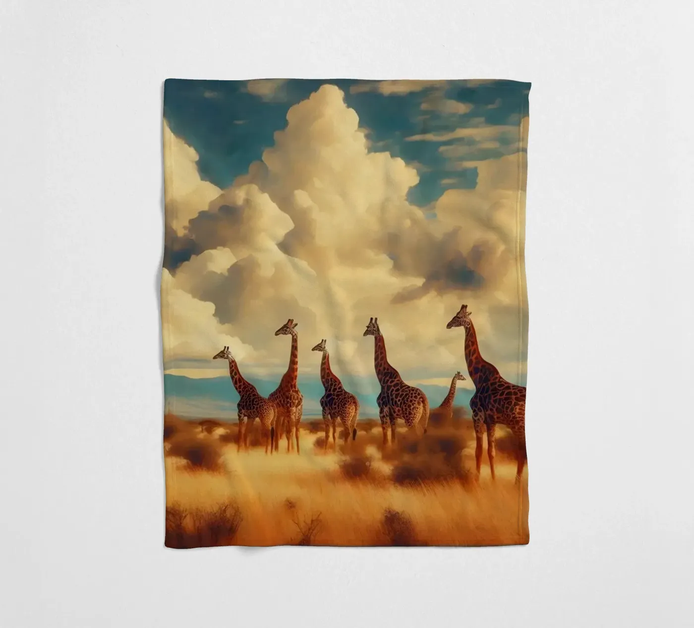 GIRAFE coperta in pile da RUBIANT ART