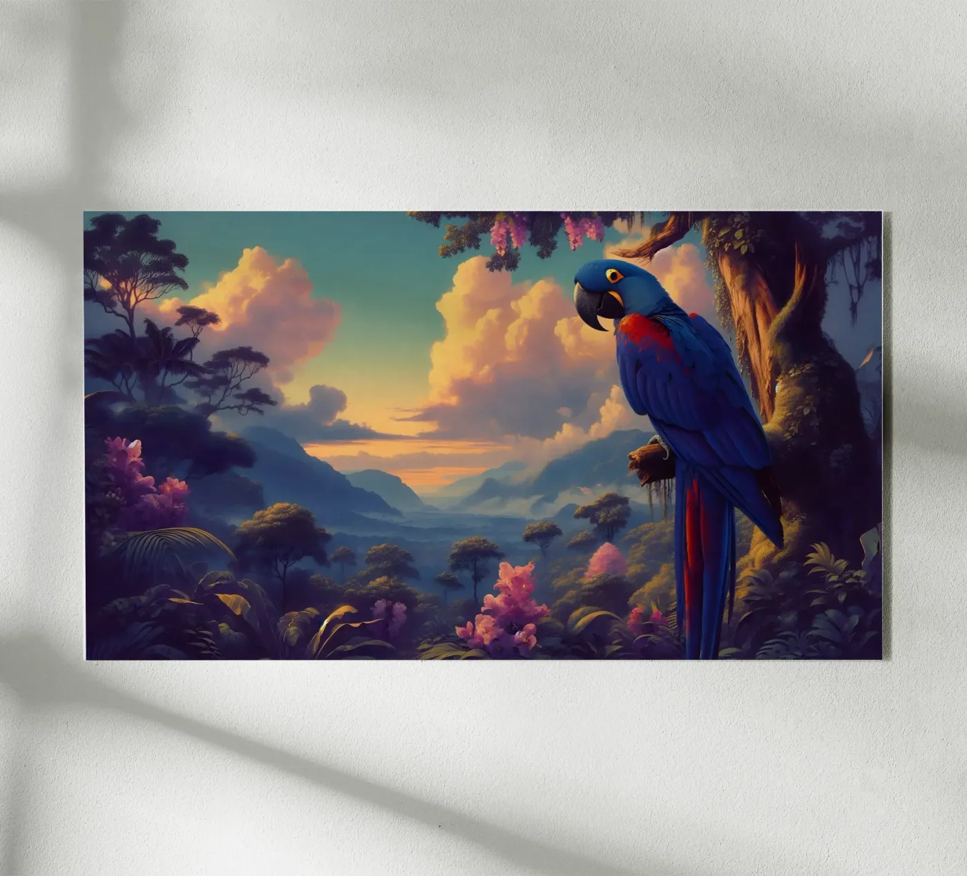 BLUE ARA Acryl-Glas von RUBIANT ART