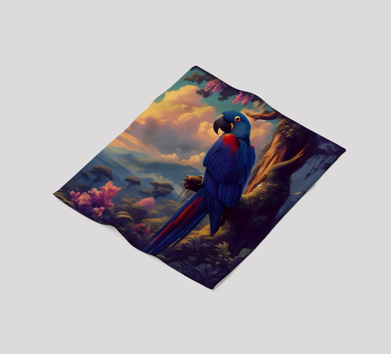 ARA BLU coperta in pile da RUBIANT ART