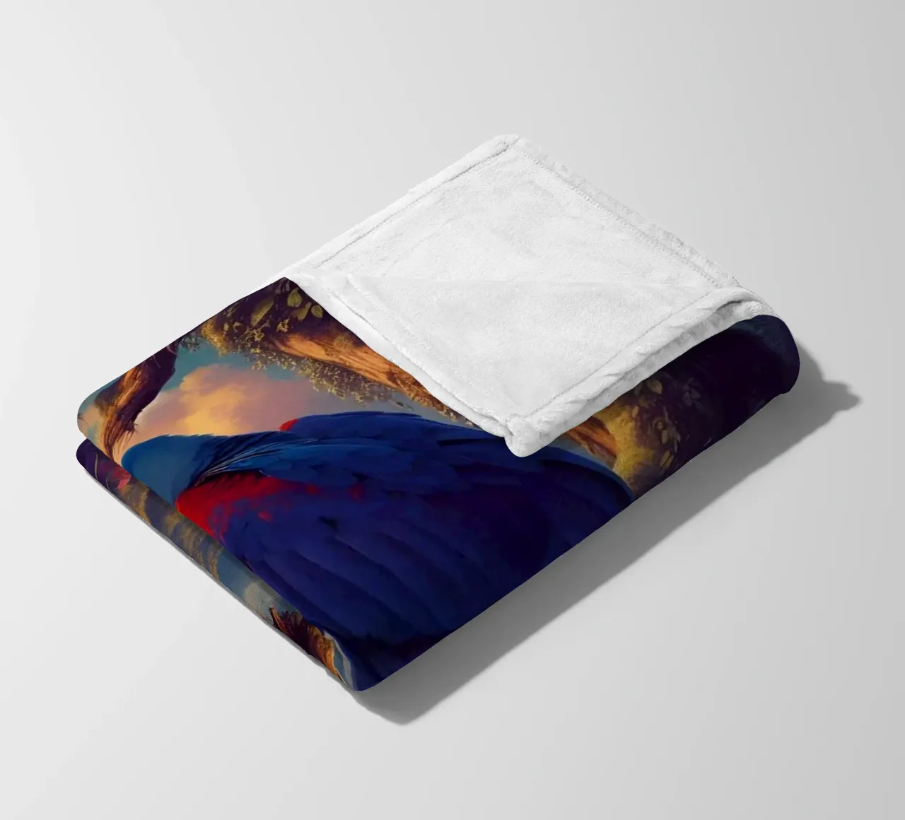 ARA BLU coperta in pile da RUBIANT ART