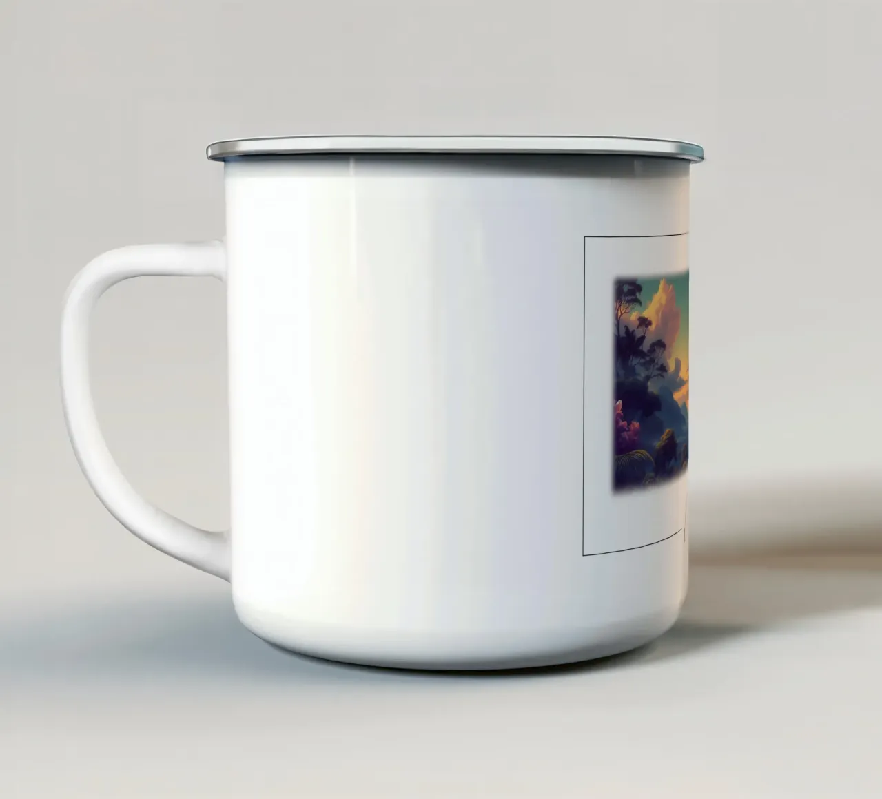 ARA BLU tazza in smalto da RUBIANT ART