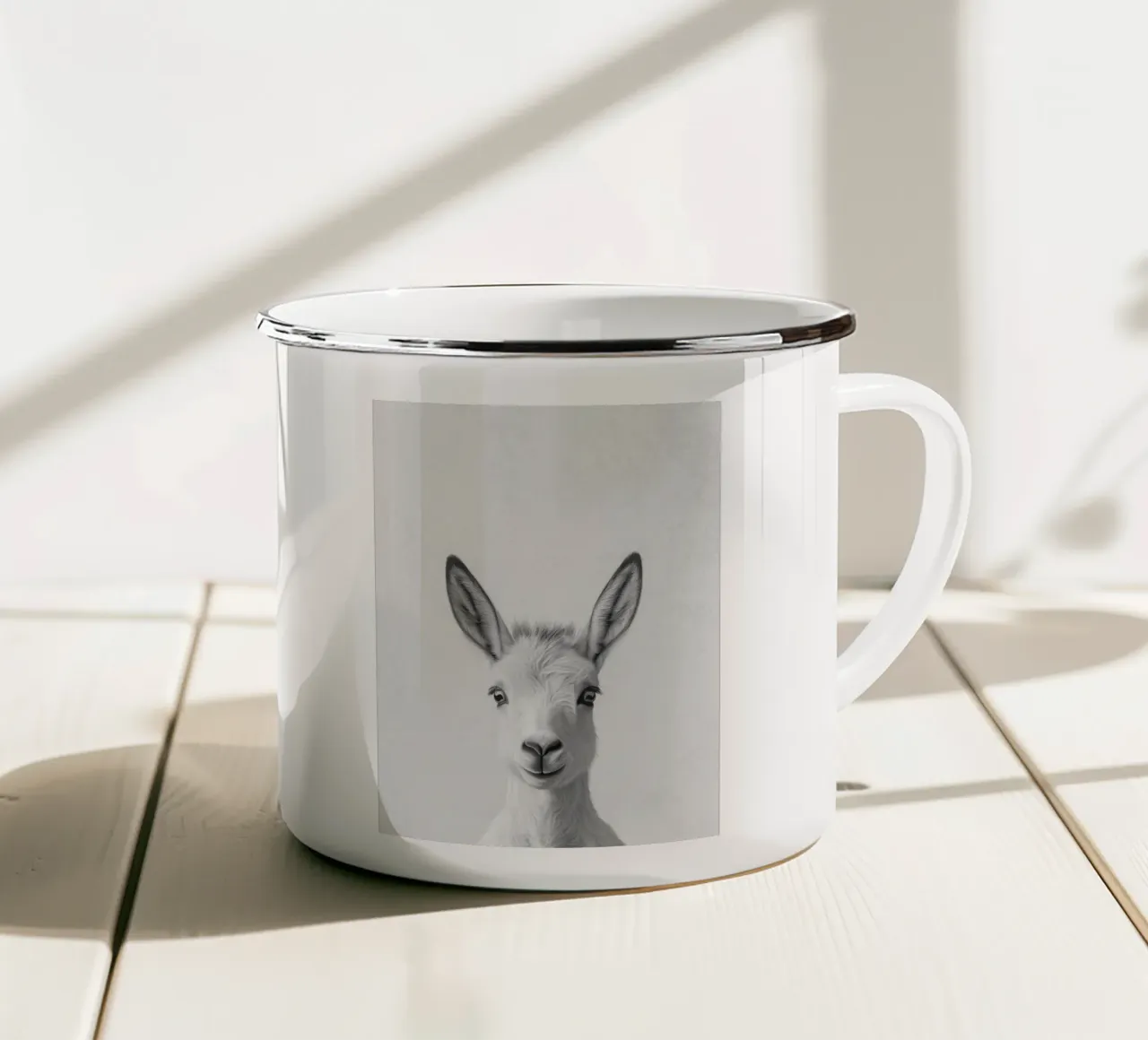 Esel Ritratto Milo tazza in smalto da Carinaprint
