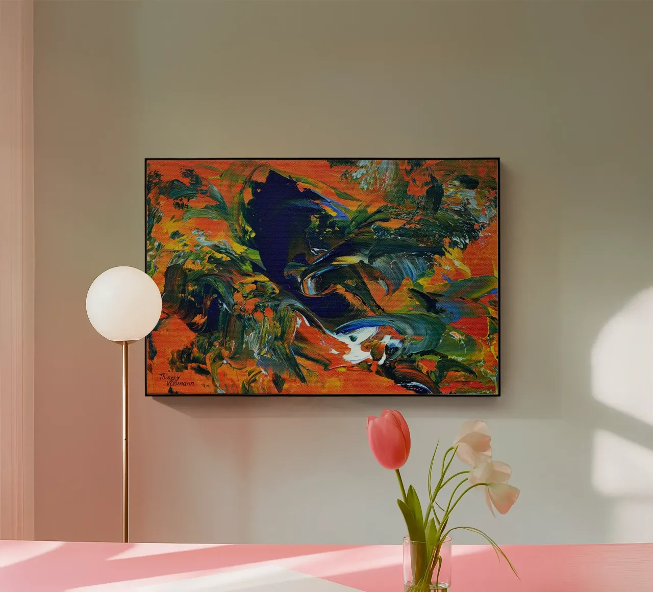 IDEAL GIFT 46 plexiglass da Thierry Vobmann Abstract painting