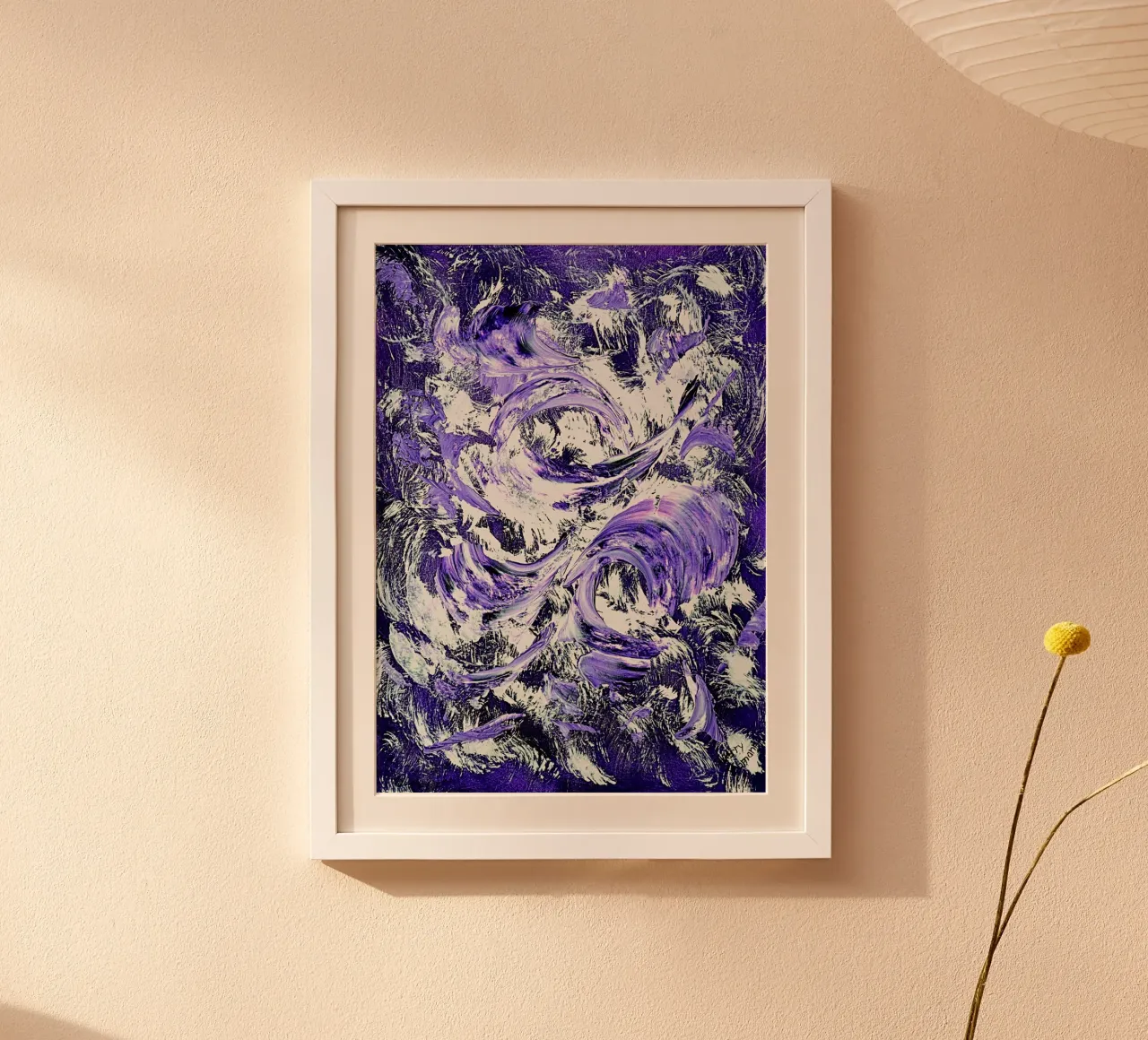 IDEAL GIFT 50 poster con telaio in alluminio da Thierry Vobmann Abstract painting