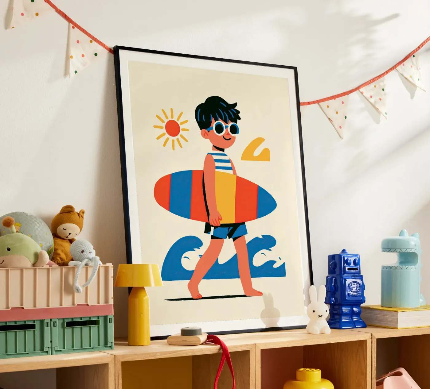 Surfer Boy poster van Kiara