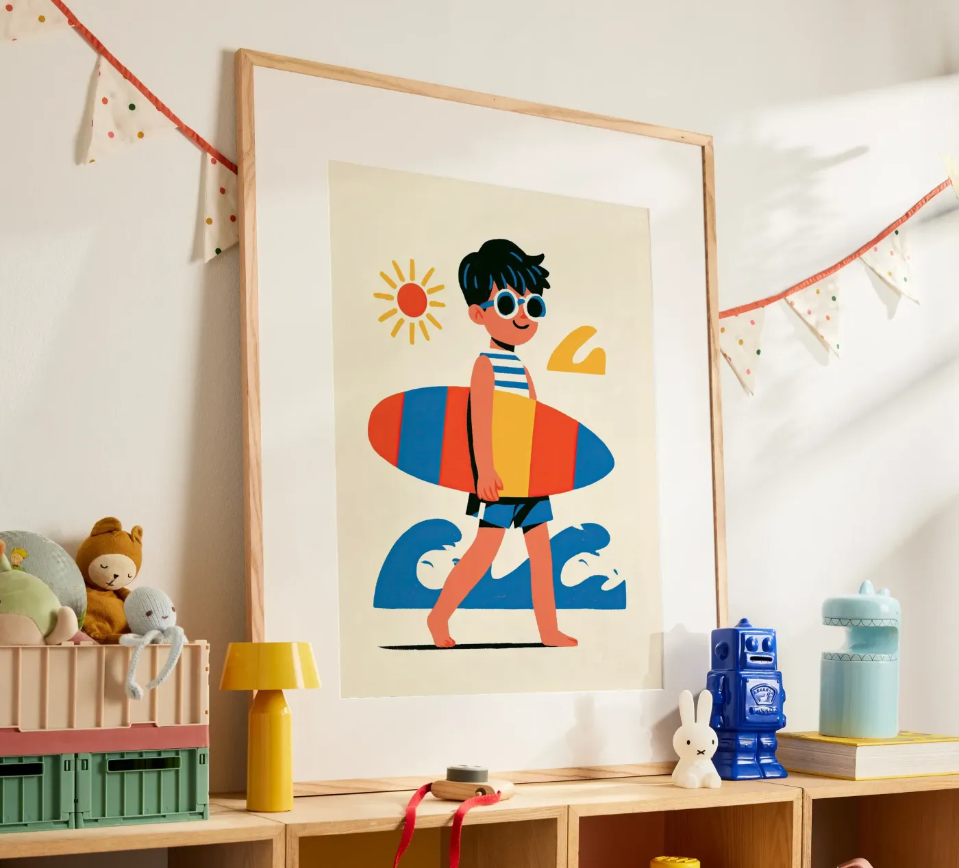 Surfer Boy poster van Kiara