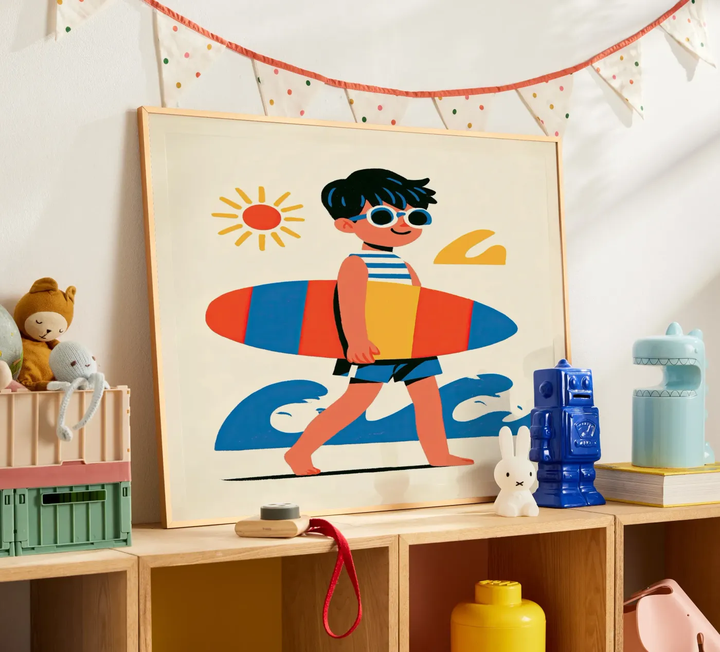 Surfer Boy poster van Kiara