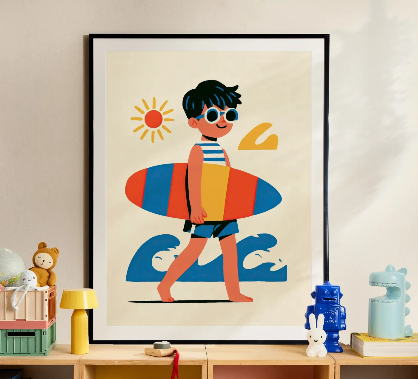 Surfer Boy poster van Kiara