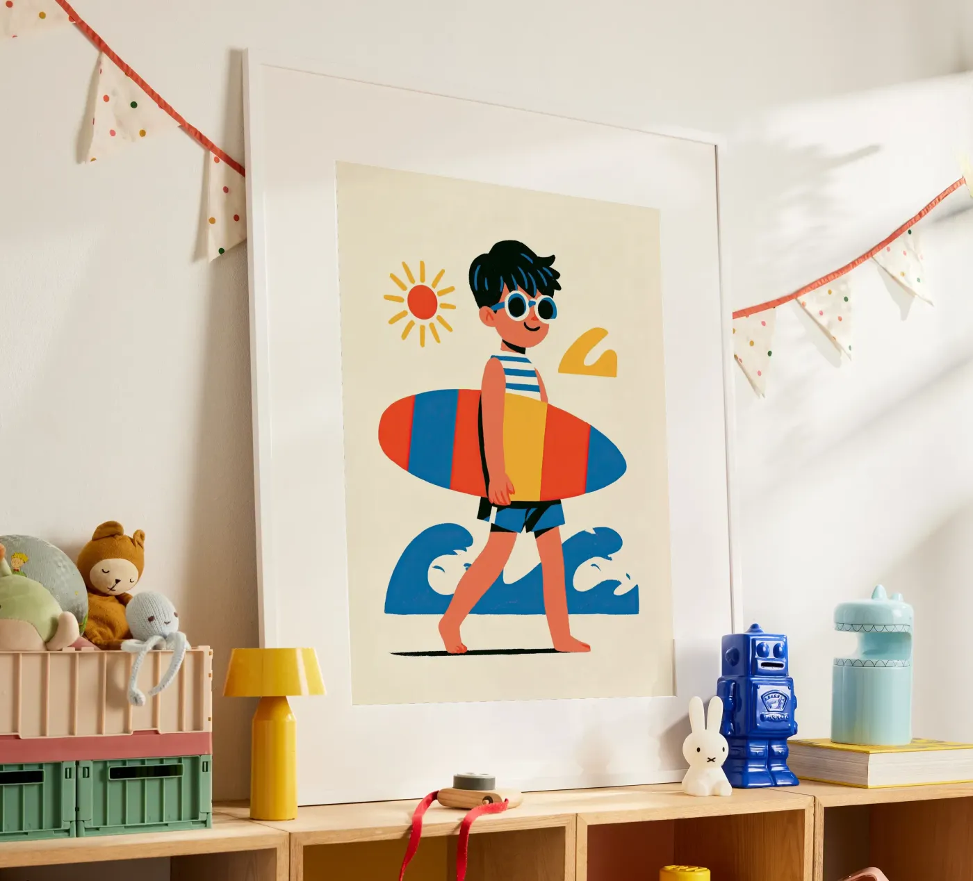 Surfer Boy poster van Kiara
