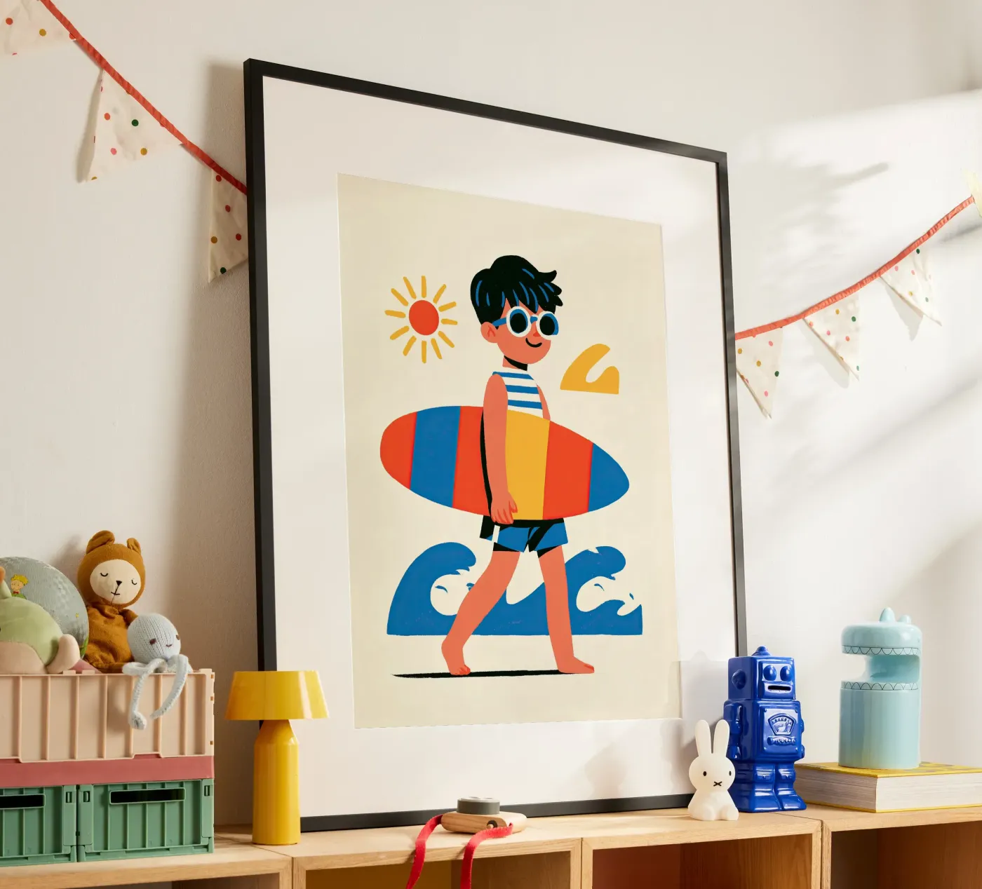Surfer Boy poster van Kiara