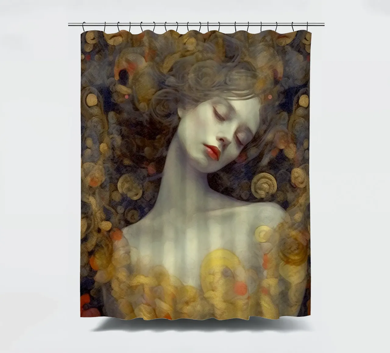 Emel Tunaboylu - La bella addormentata tenda da doccia da The Artcircle