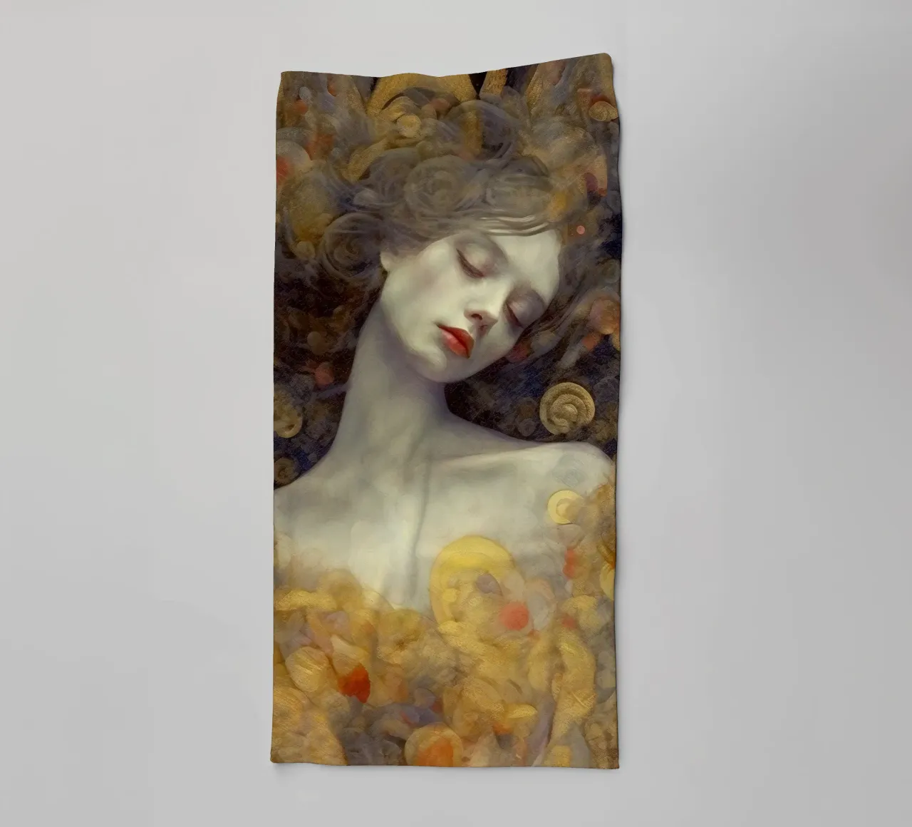 Emel Tunaboylu - La bella addormentata asciugamano da bagno da The Artcircle