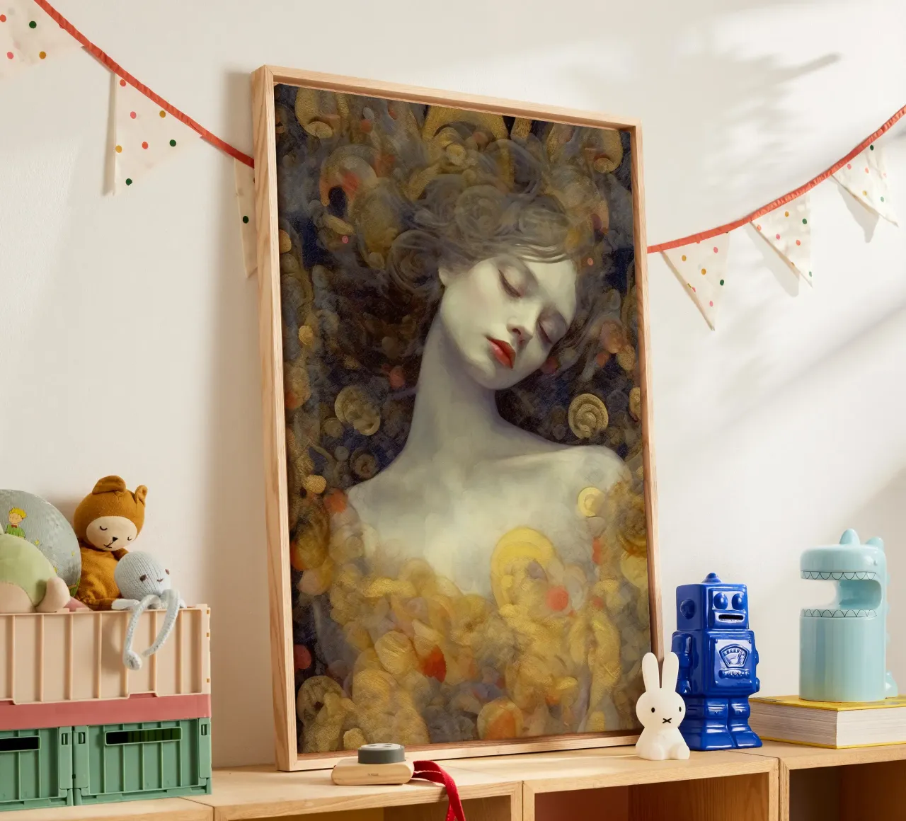 Emel Tunaboylu - La bella addormentata tela con Cornice a cassetta da The Artcircle