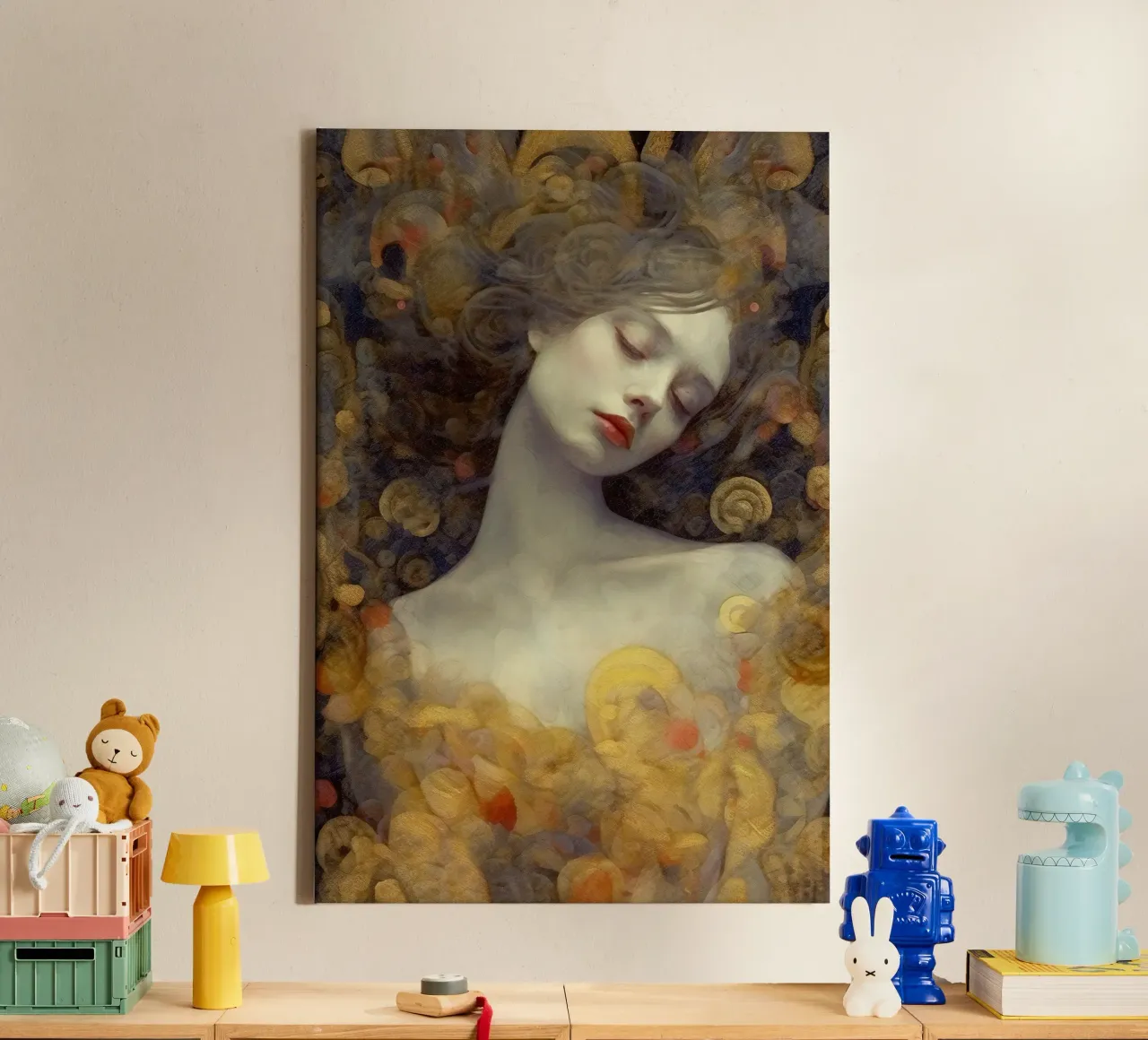 Emel Tunaboylu - La bella addormentata tela con Cornice a cassetta da The Artcircle