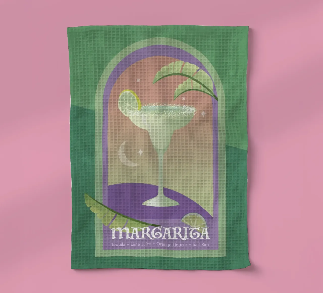Emel Tunaboylu - Pastel Tones Margarita tea towel by The Artcircle