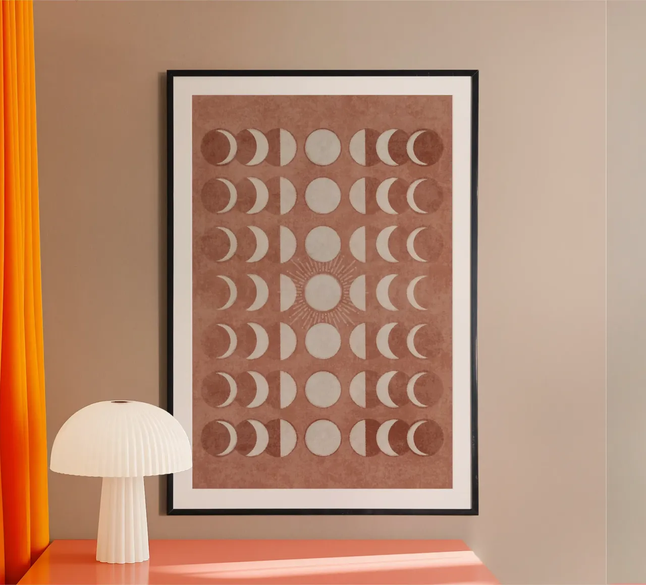 Emel Tunaboylu - Salmon Moonphase 02 carta hahnemühle da The Artcircle
