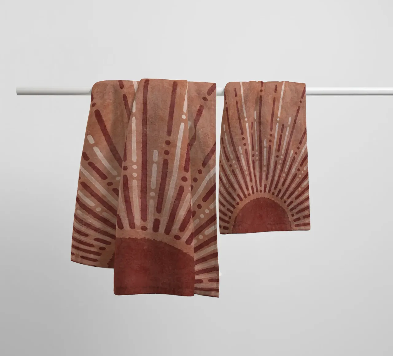 Emel Tunaboylu - Salmon Up Sun asciugamano da bagno da The Artcircle