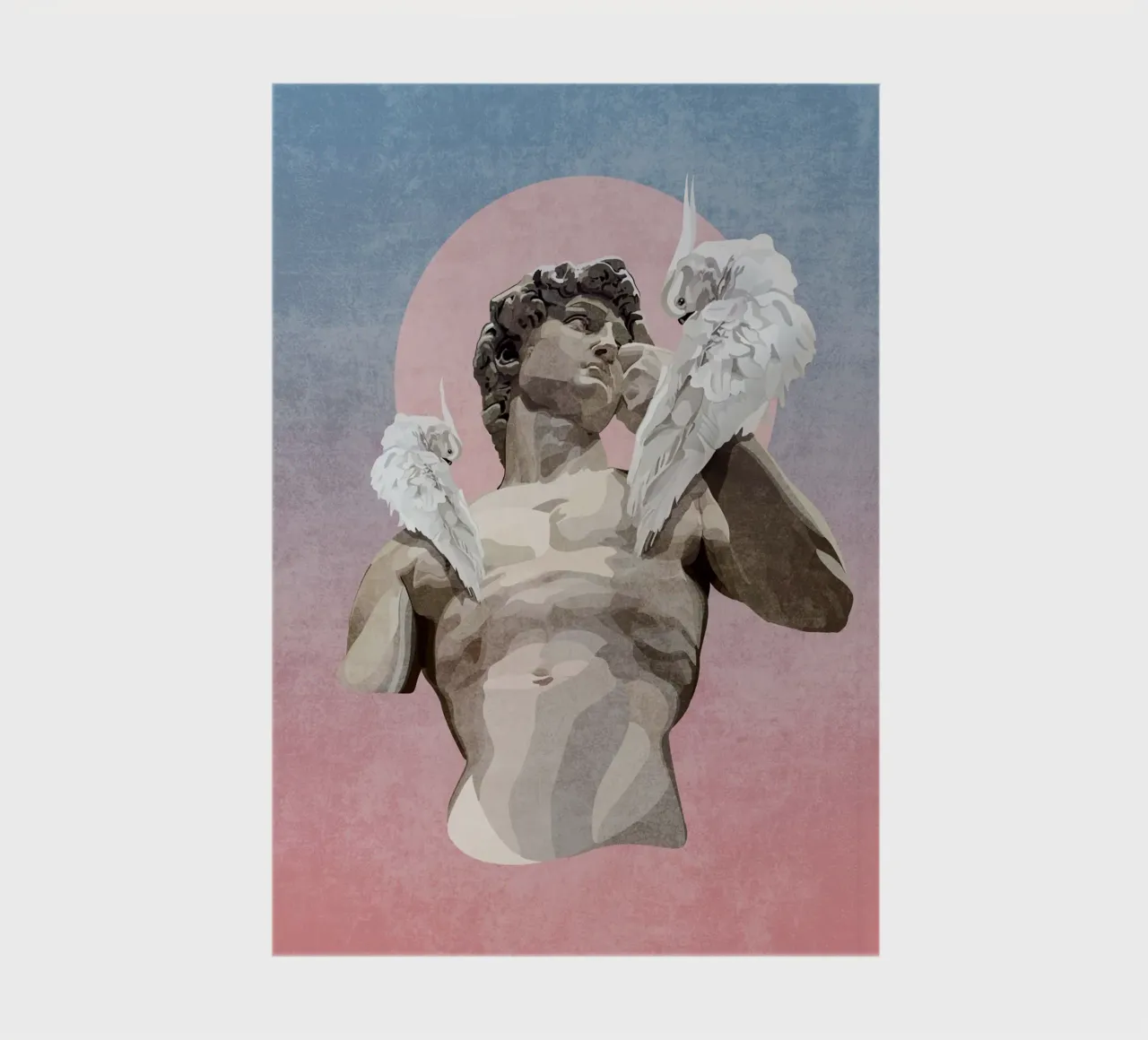 Emel Tunaboylu - Statua di Davide con pappagallo diario da The Artcircle